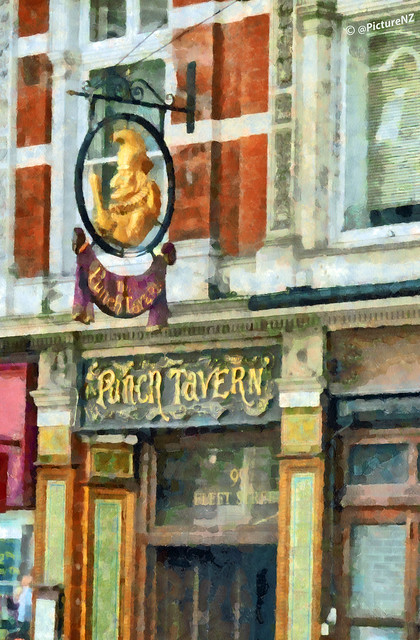 The Punch Tavern, 99 Fleet Street, London
