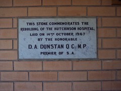Hutchinson Hospital, Commemoration Stone, 14th October 1967.
