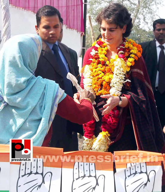 Priyanka Gandhi Vadra in Balbhadrapur, Amethi (UP)
