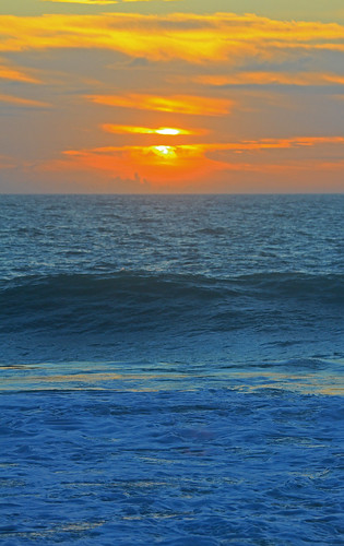 ocean sea sky color beach water clouds dawn scenic maryland atlantic east oceancity daybreak eastcoast