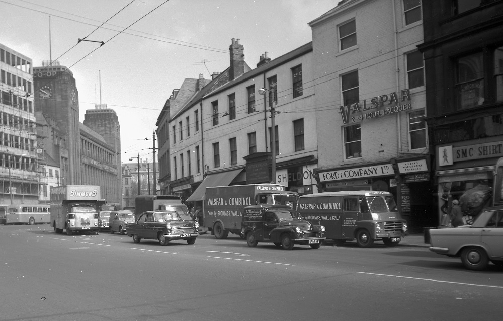 Traffic on Newgate Street, Newcastle upon Tyne, 1961