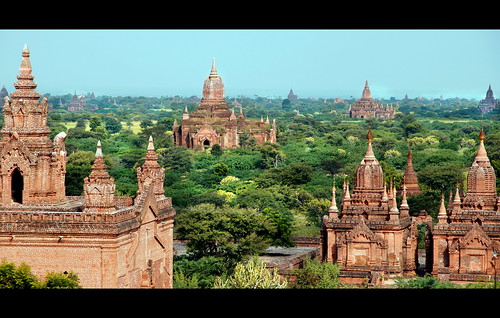 old travel heritage monument architecture landscape asian temple pagoda ancient asia burma stupa scenic culture buddhism structure unesco myanmar archeology pagan bagan chedi nyaungu pagodes viewoverbagan