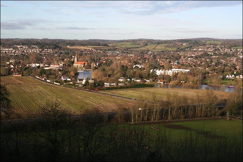 Marlow viewed from Winter Hill, Cookham Dean 