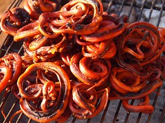 Grilled snakes (Ban Lung, Cambodia 2011)