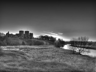 Rhuddlan Castle at Sunrise