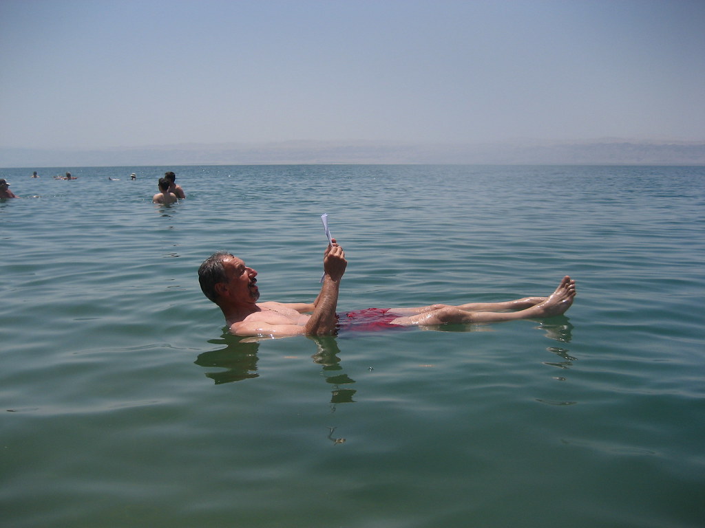 Dead Sea, man reading | Dead Sea The Dead Sea, also called t… | Flickr