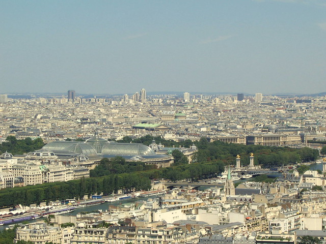 PARIS, VU DE LA TOUR EIFFEL. PARIS VIEW FROM THE TOP OF EIFFEL TOWER, FRANCE
