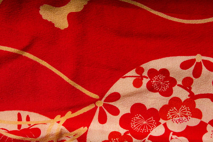 Antique Silk Kimono Fabric