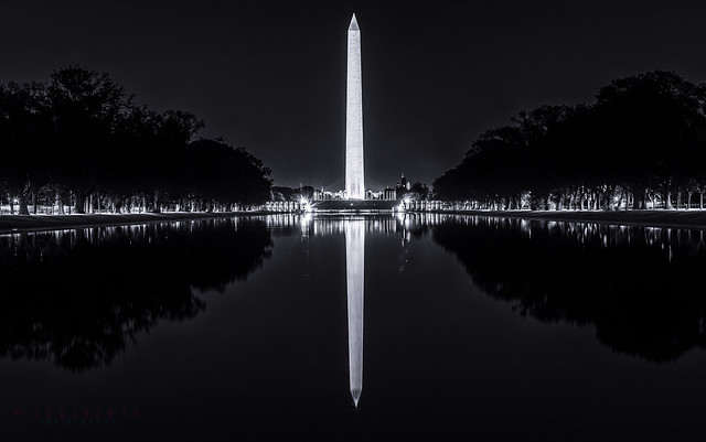 Washington Monument - B & W