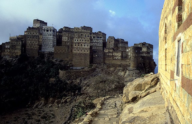 The village of Hajarah in Yemen