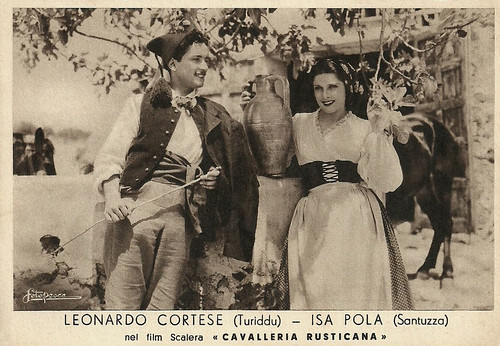 Isa Pola and Leonardo Cortese in Cavalleria rusticana