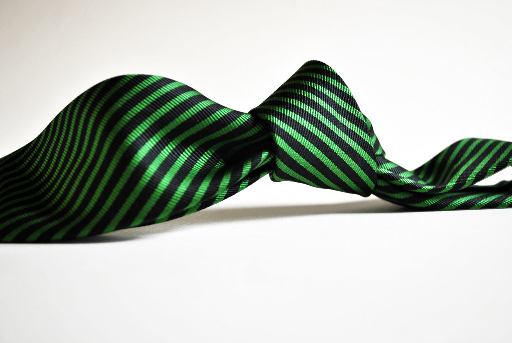 Ben Sherman Green Stripe Necktie
