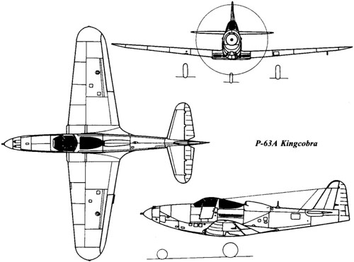 P63 Three View Bell P-63 3V | kitchener.lord | Flickr