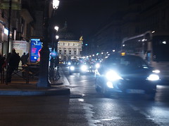 Avenue de l'Opéra la nuit