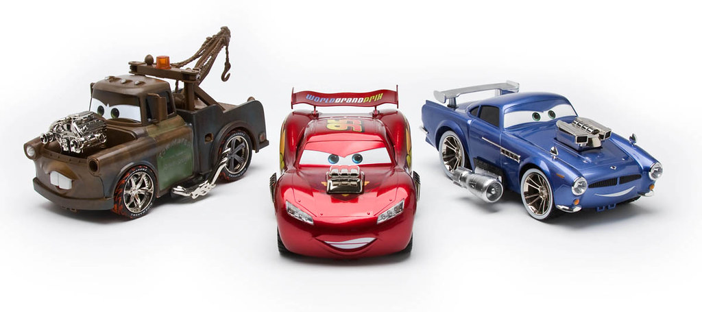 *New Disney Pixar Cars 2 RideMakerz Silver Bi-Wing Spoiler 2011 Exclusive 