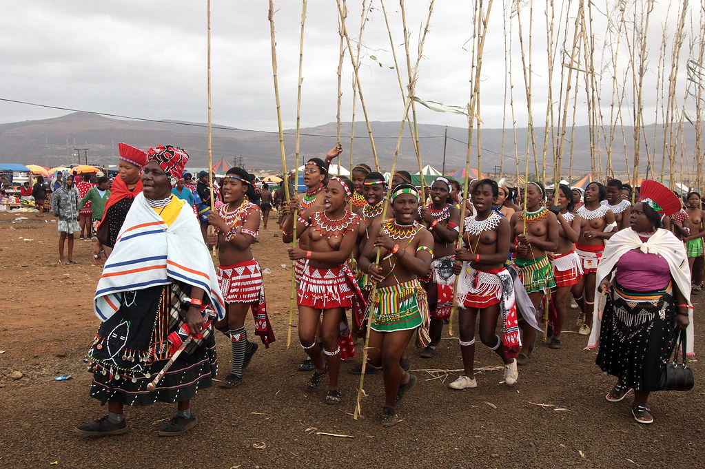 Zulu Reed Dance Ceremony. 
