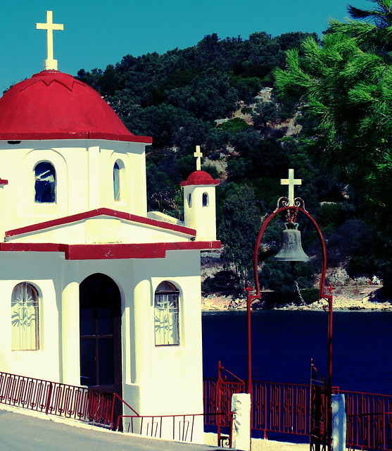 Small Church at Vathy (Meganissi) - Lefkas Greece (Cross Processed) (Canon EOS 7D)