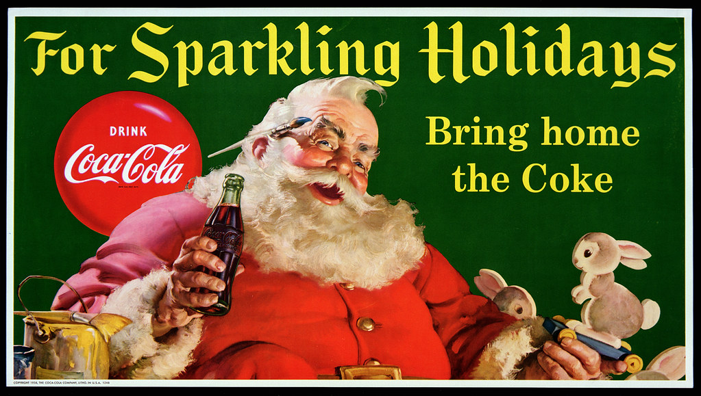 Coca-Cola - Santa Poster - 1956 | www2.coca-cola.com/pressce… | Flickr