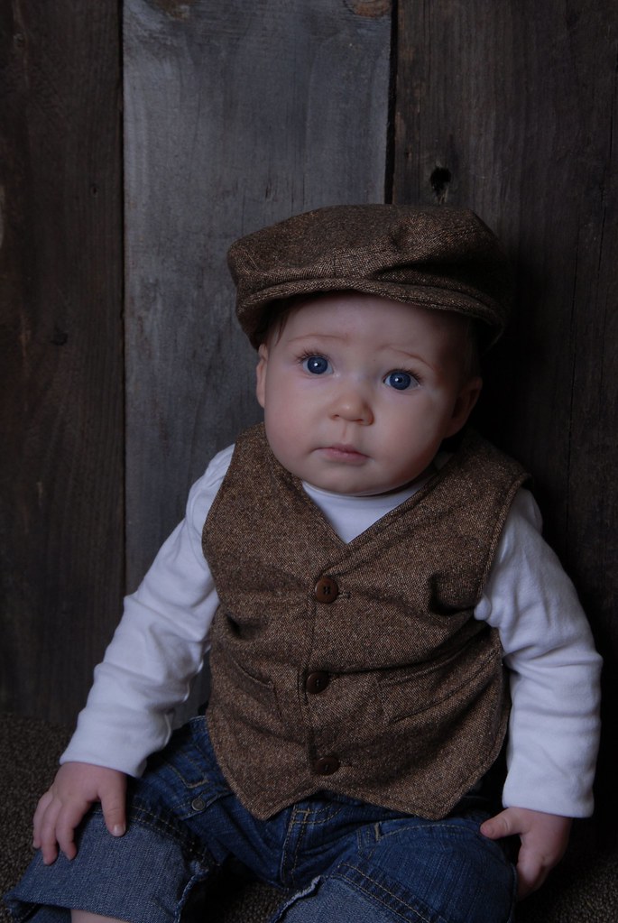 Huck Finn hat and Reversible Vest | My grandson age 6 months… | Flickr