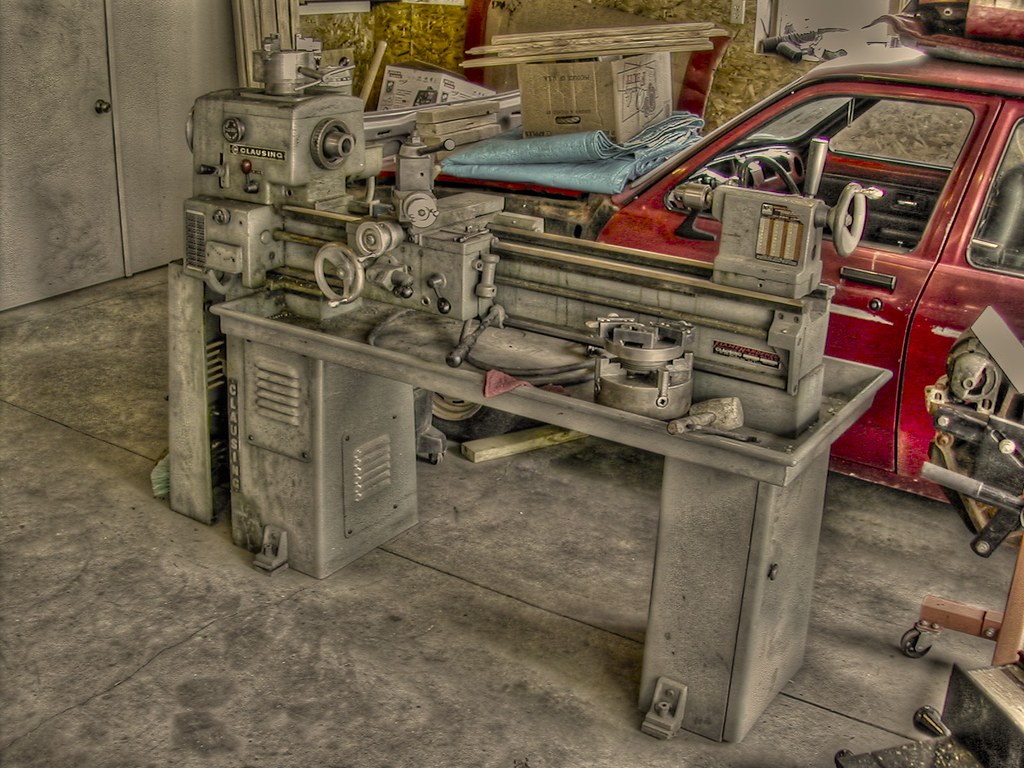Clausing 5912 metalworking lathe HDR | This is my Clausing m… | Flickr