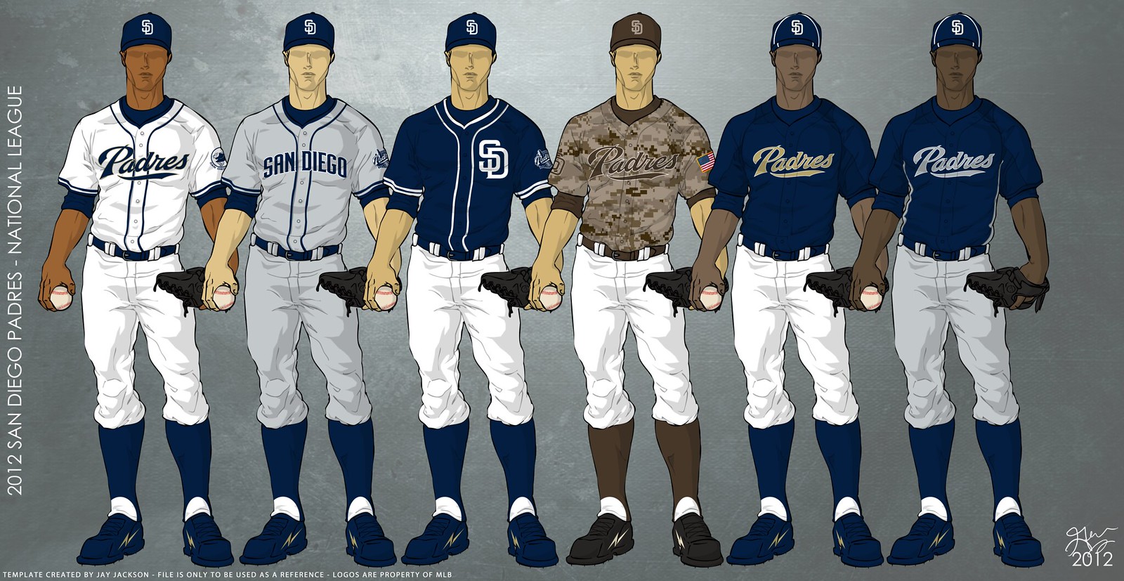 San Diego Padres 2012 Uniforms, Uniforms for the 2012 Seaso…