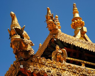 Roof Ornaments On The Jowo Shakyamuni Lhakhang Temple With Flickr