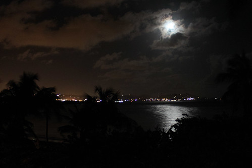 ocean moon night view stcroix virginislands