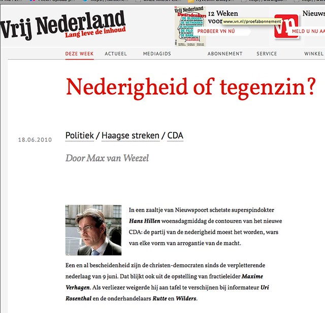 Vrij Nederland Max van Wezel