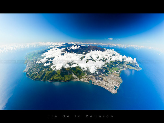 Réunion island in Indian ocean