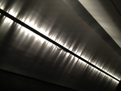 "Voice Array". 'As a participant speaks into an intercom, their voice is automatically translated into flashes of light and then this is stored as a loop in the first light of the array. Each new recording pushes all previous recordings one position down' | by vutuannguyen