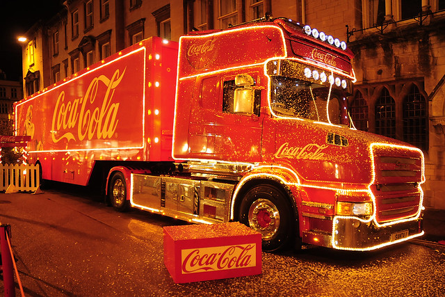UK - Oxford - Christmas Coca-Cola