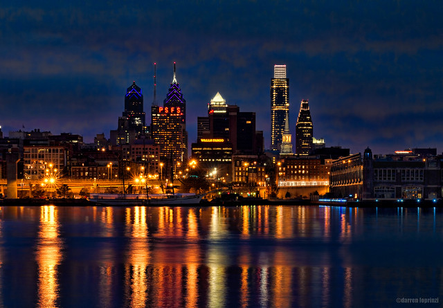 Philadelphia Skyline from the Camden, NJ Waterfront