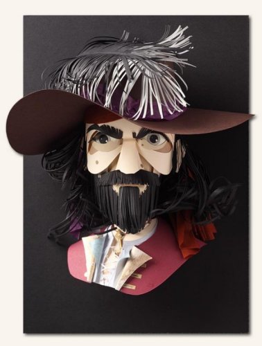 Paper sculpture 'Pirate' | by Paper Sculptor