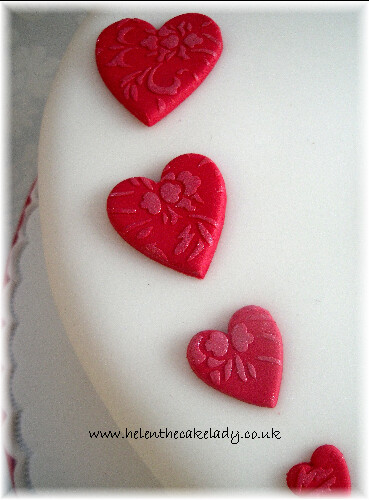 red heart engagement cake (2)