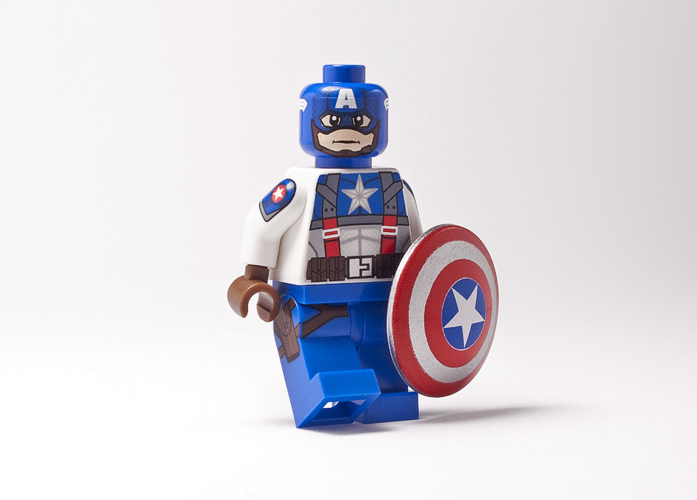 It’s beautiful, and ties into our decor really well! lego captain america t...