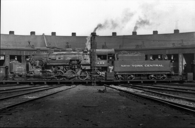 New York Central 7448 On Turntable At Ashtabula Roundhouse