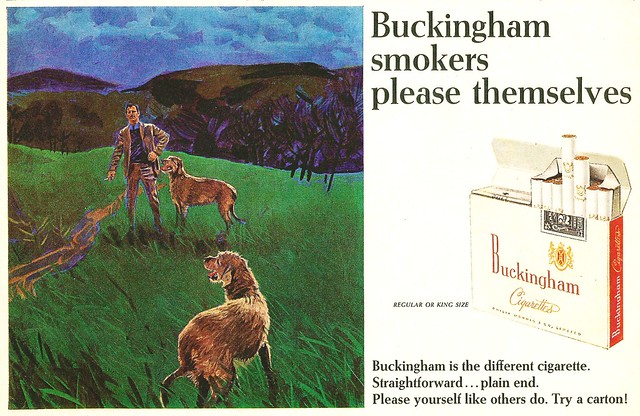 Buckingham Canada cigarette ad, 1966