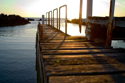 sunset shadow water silhouette bay 300d canon300d jetty melbourne williamstown williamstownandnewportanglersclub