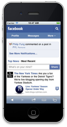 Facebook Mobile | by kaseylizbeth