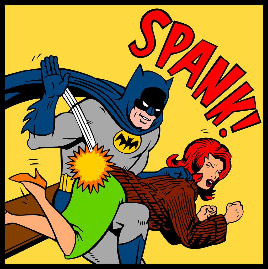 Spanking Batman.