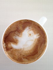 Today's latte, old twitter bird.