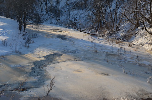 winter river landscape