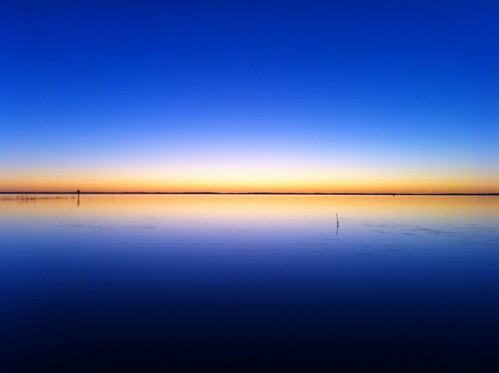 camera blue sunset