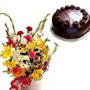 Flowers and Cake Combo | by cakebirthday12