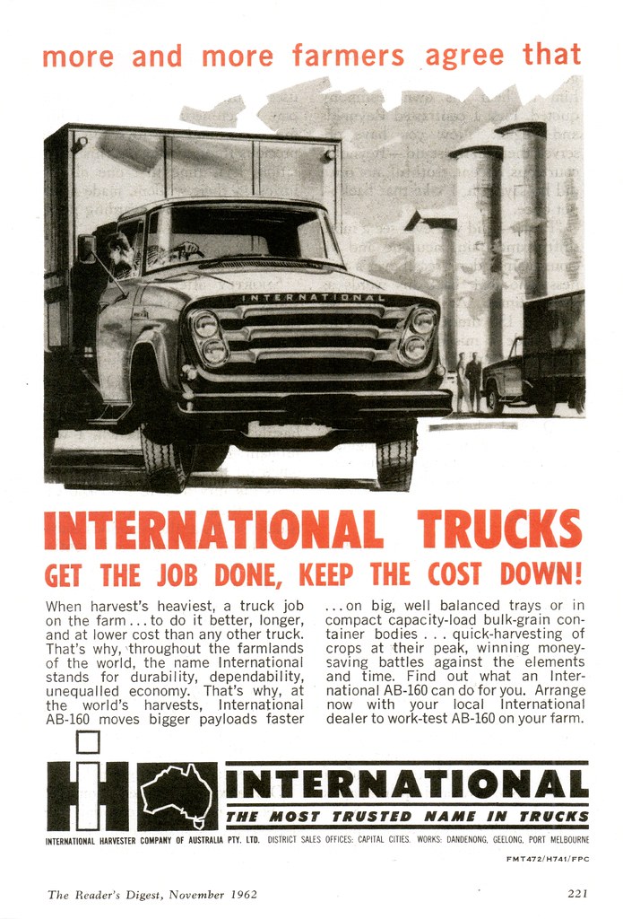 1962 International AB 160 (AUS) | This truck design was uniq… | Flickr