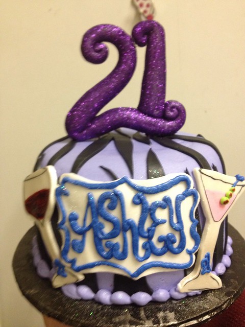 21st zebra cake