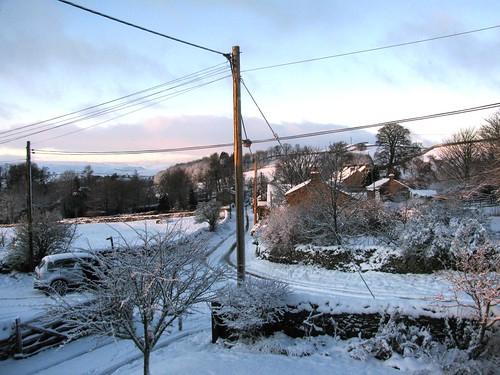 winter sky snow sunrise dawn yorkshire dales marrick