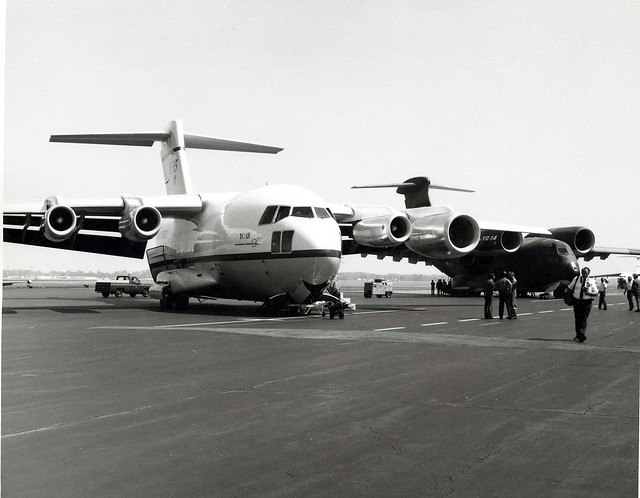 McDonnell Douglas YC-15 and Boeing YC-14.