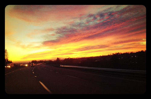 Sunset by steffi_w, california sunset highway laketahoe sacramento highway80