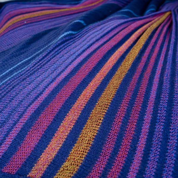 Purple knitted texure by Kay Cosserat